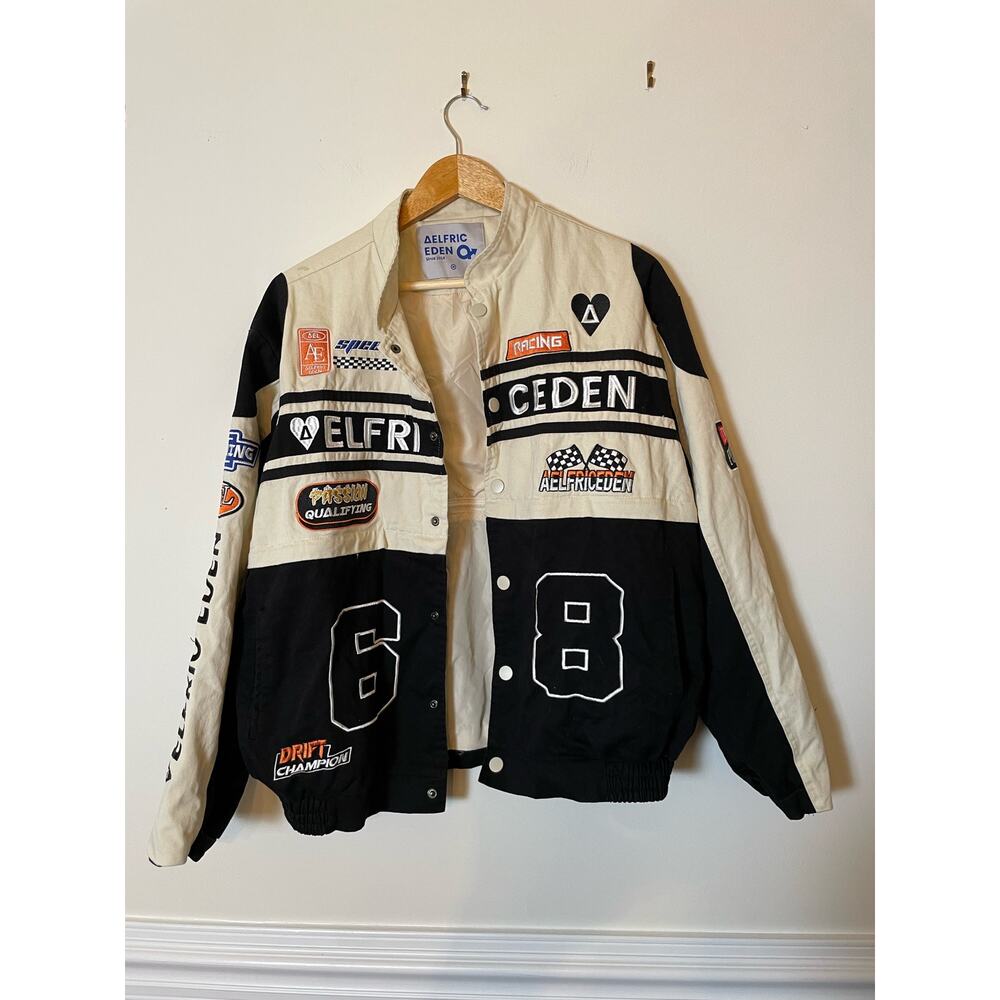 Aelfric Eden Convertible Black and Cream Bomber Jacket